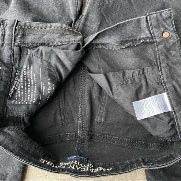 American Eagle Outfitters  Ripped Super Stretch Super Hi Rise Jegging Jeans - Picture 16 of 16